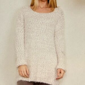 Soft chunky-knit long sweater - S/M